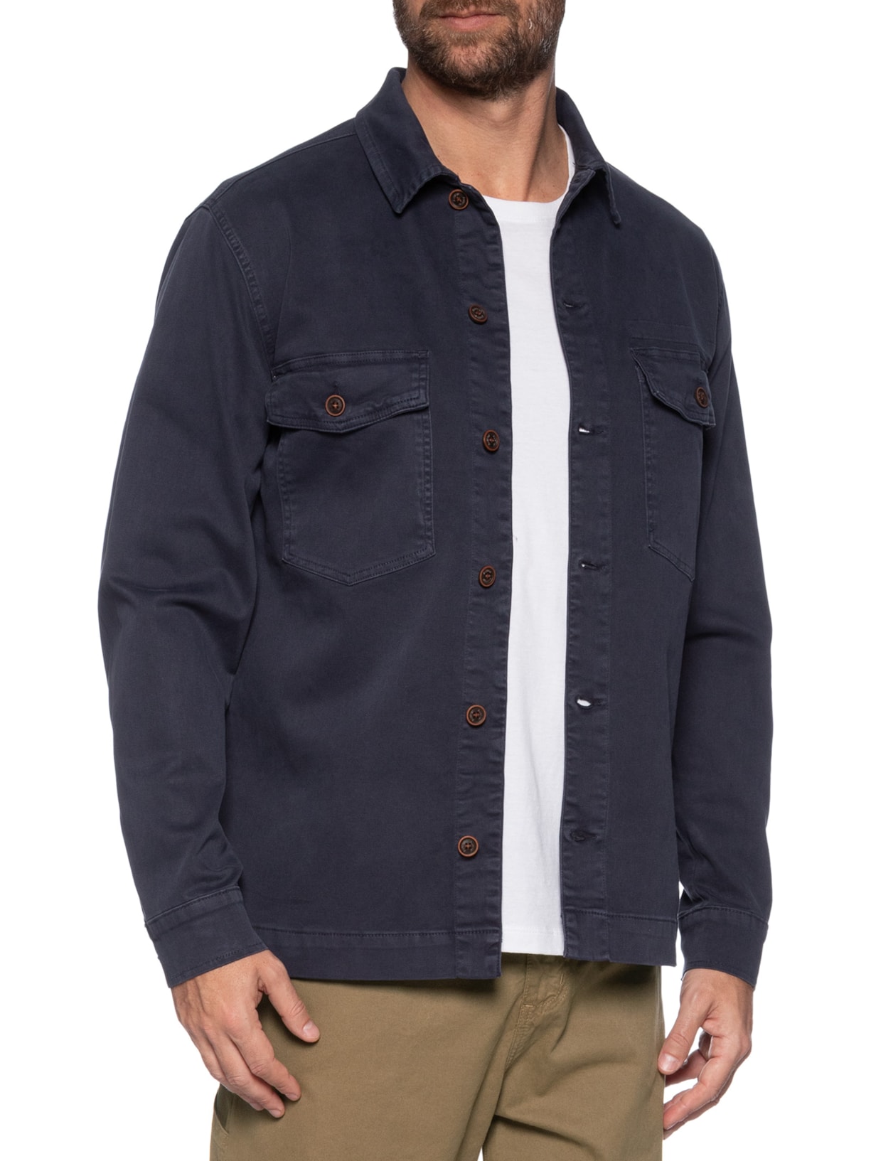 Jaqueta Masculina Overshirt Yosemite Azul Austral