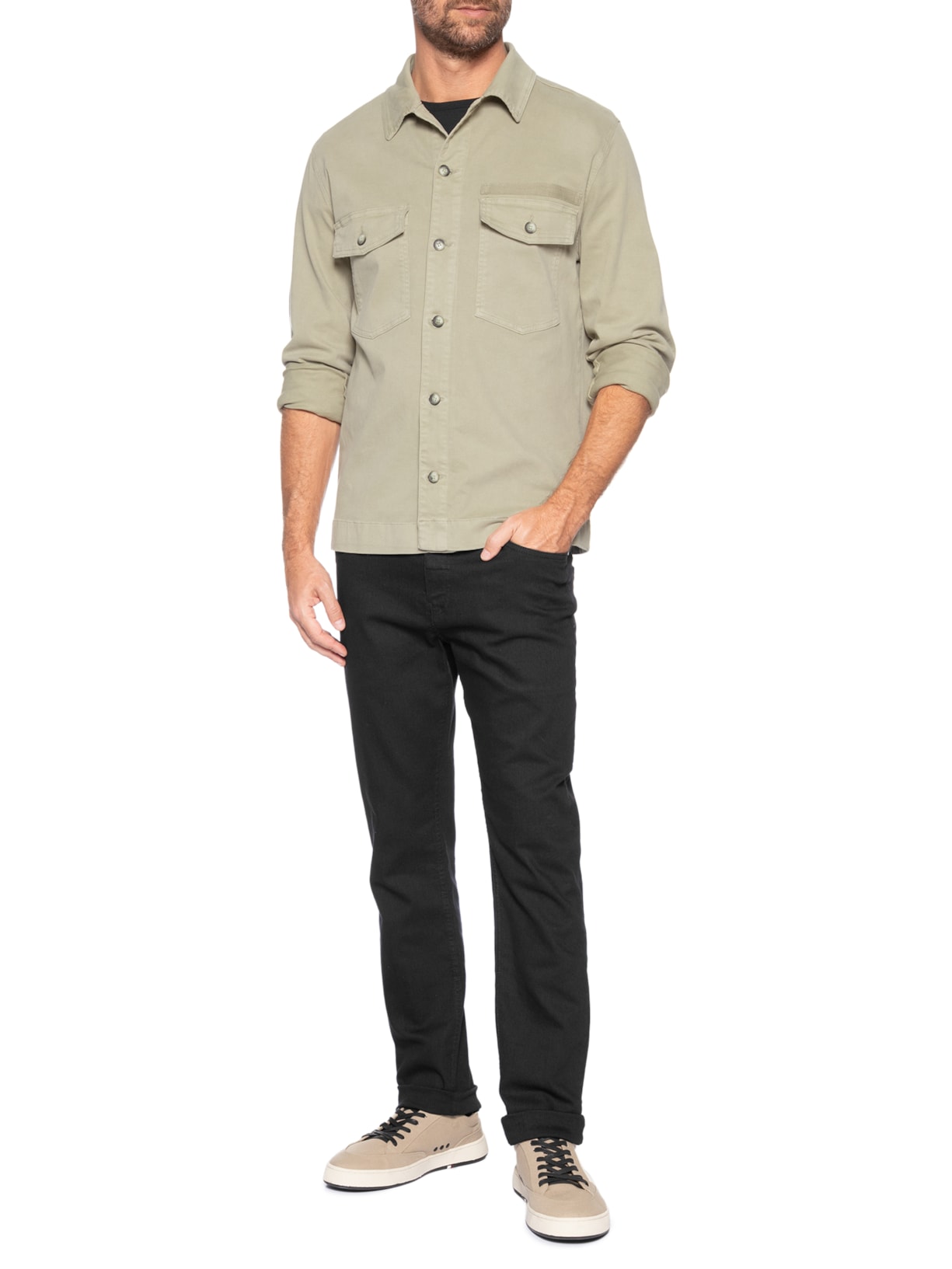 Jaqueta Masculina Overshirt Yosemite Verde Austral