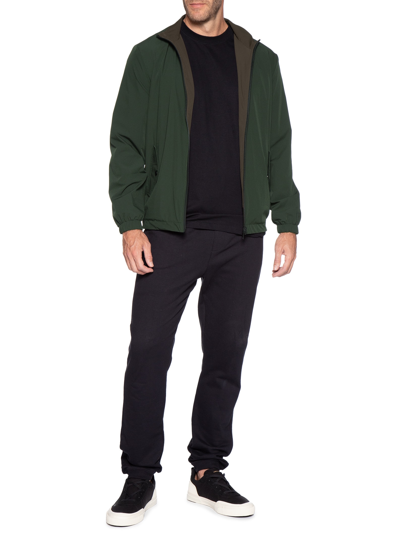 Jaqueta Masculina Overshit Dupla Face Esporte Easy Tech - Verde