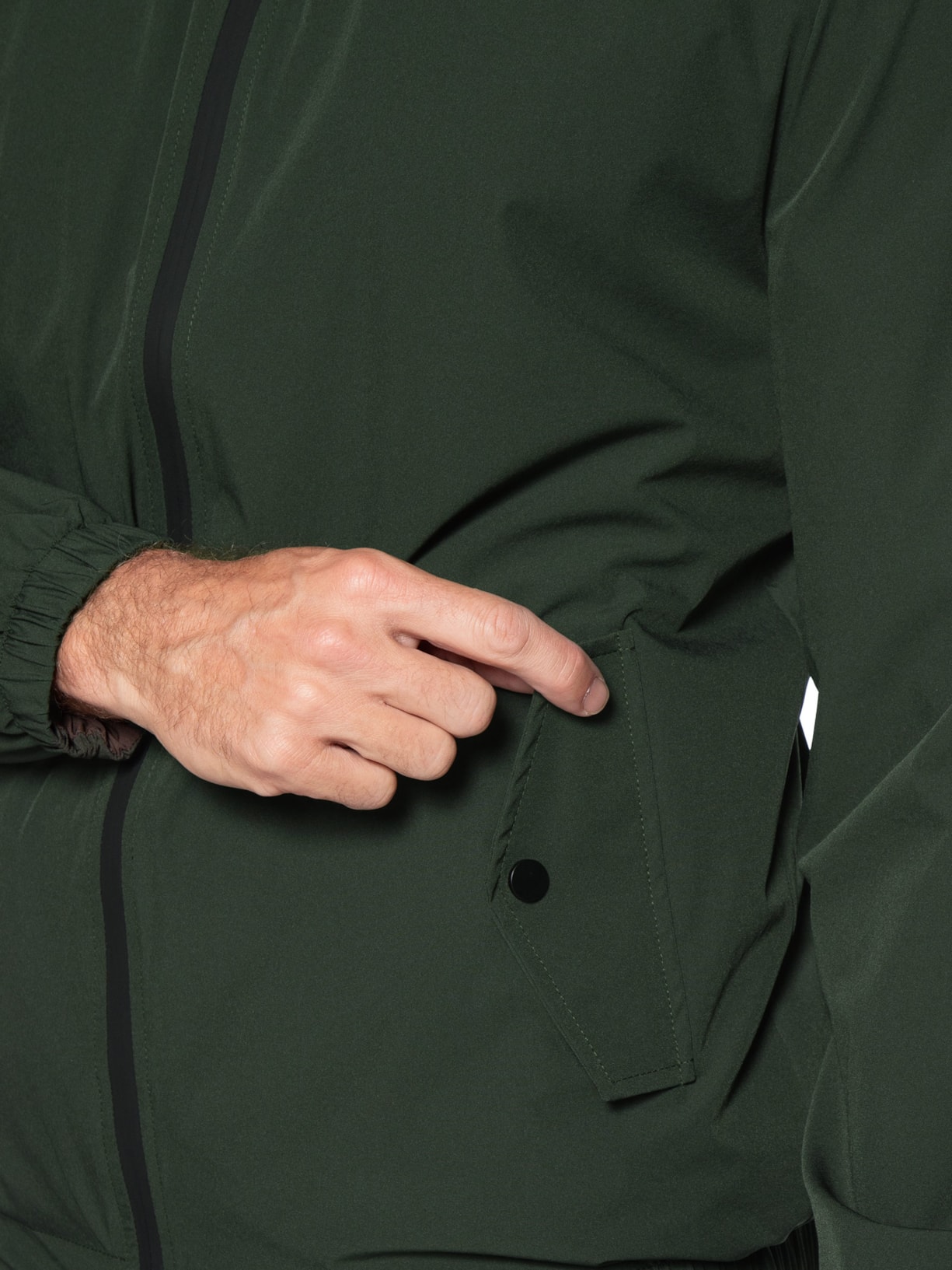 Jaqueta Masculina Overshit Dupla Face Esporte Easy Tech Verde Foxton