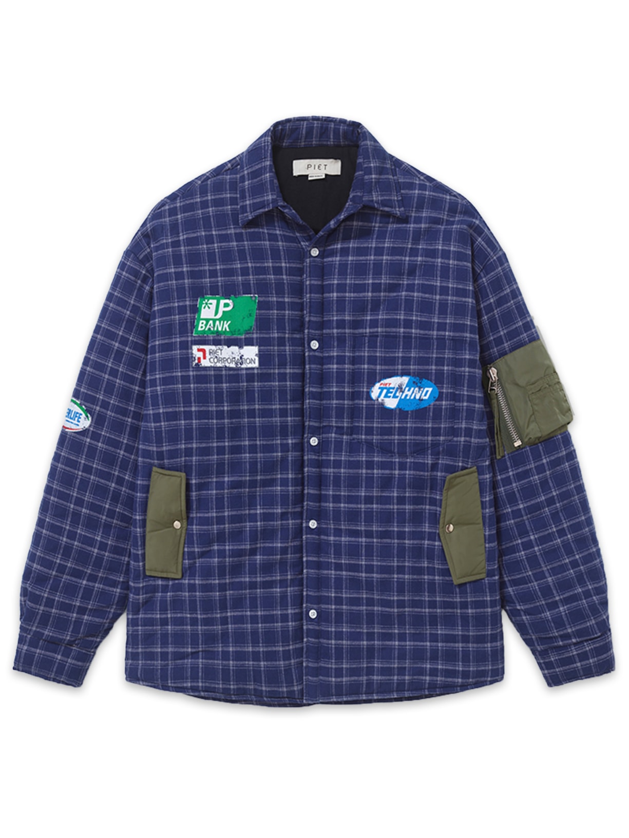 Jaqueta Masculina Padded Flanel - Azul