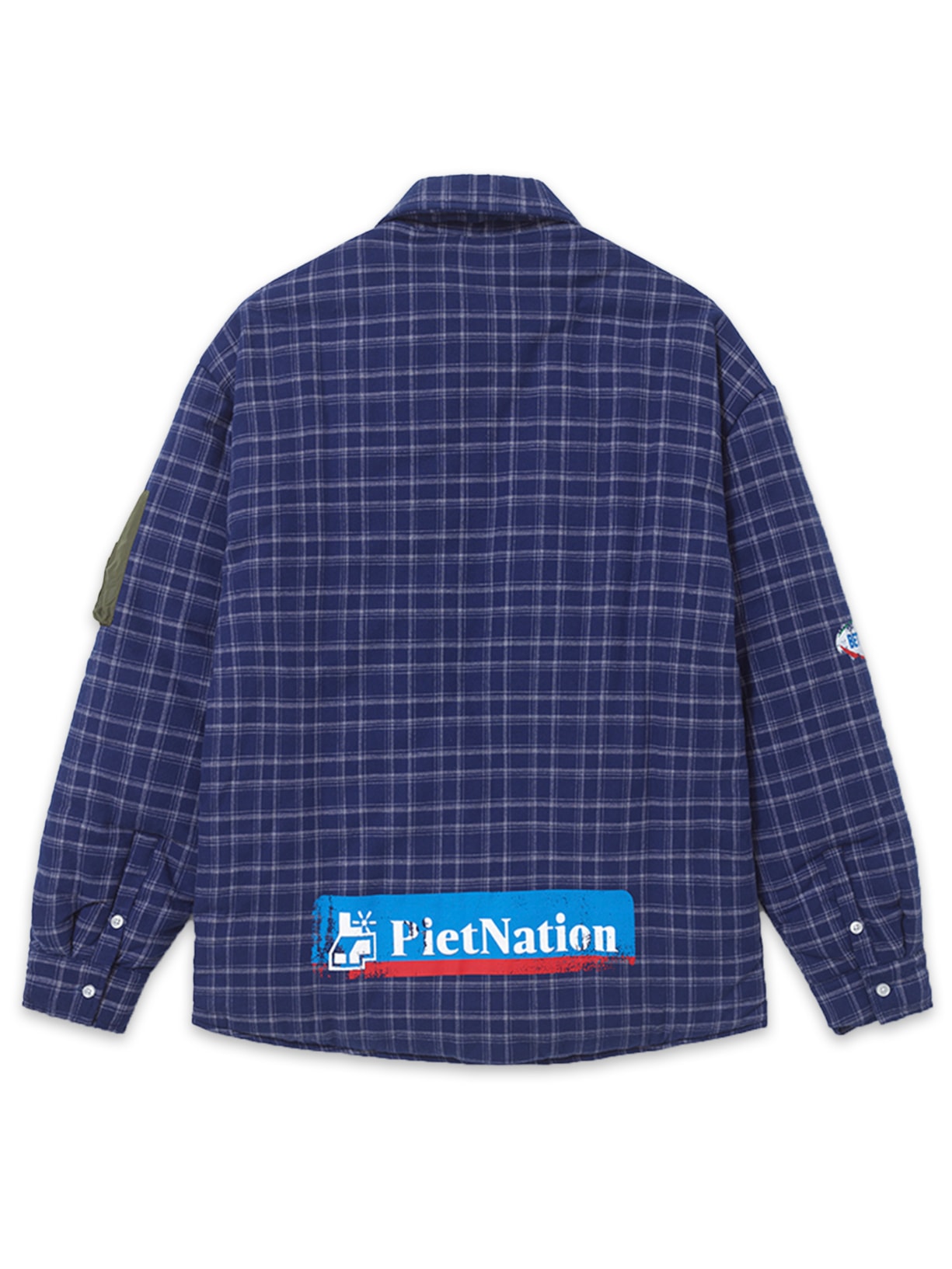 Jaqueta Masculina Padded Flanel Azul Piet