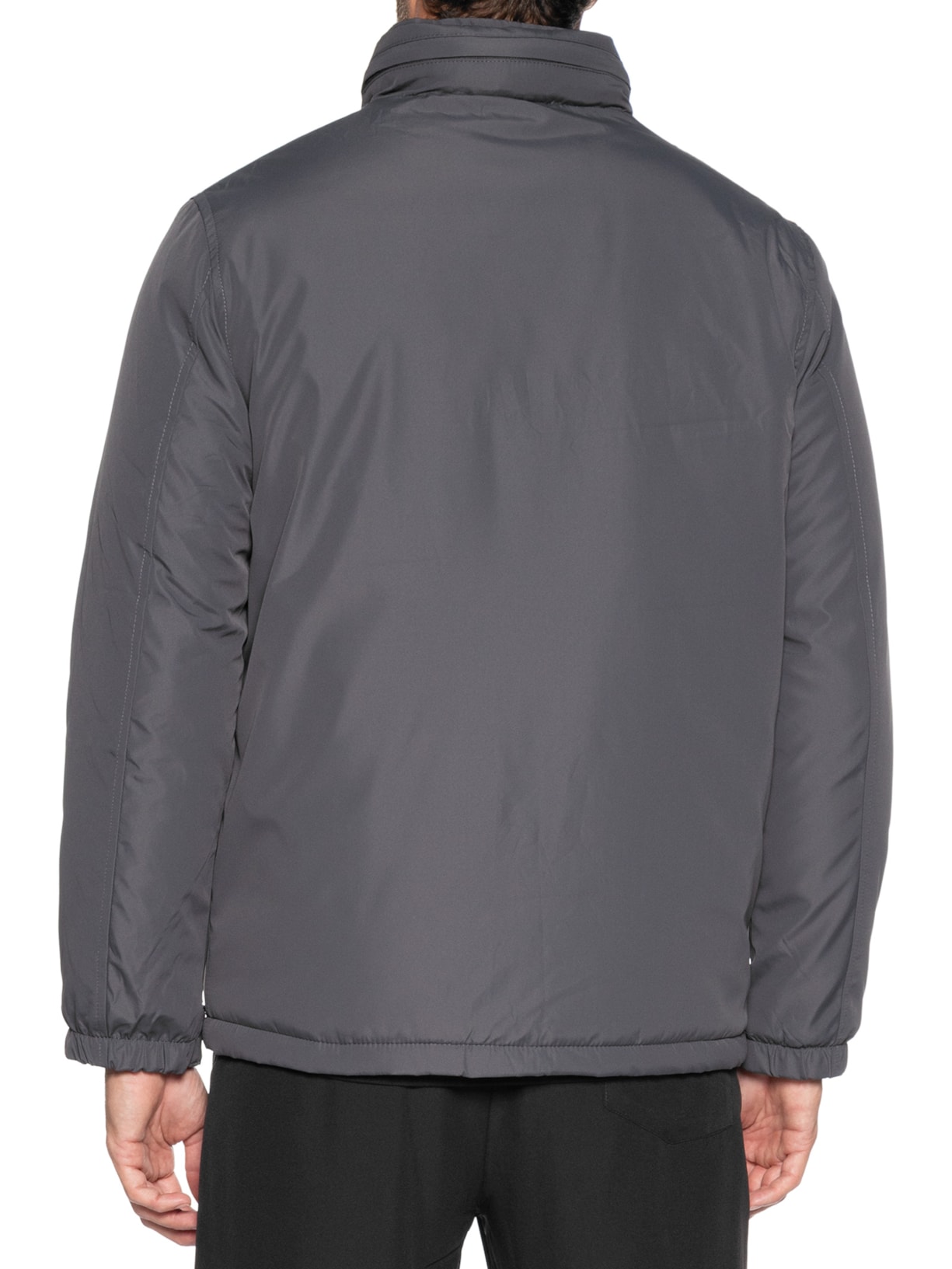 Jaqueta Masculina Parka Com Capuz Cinza Basiq Men