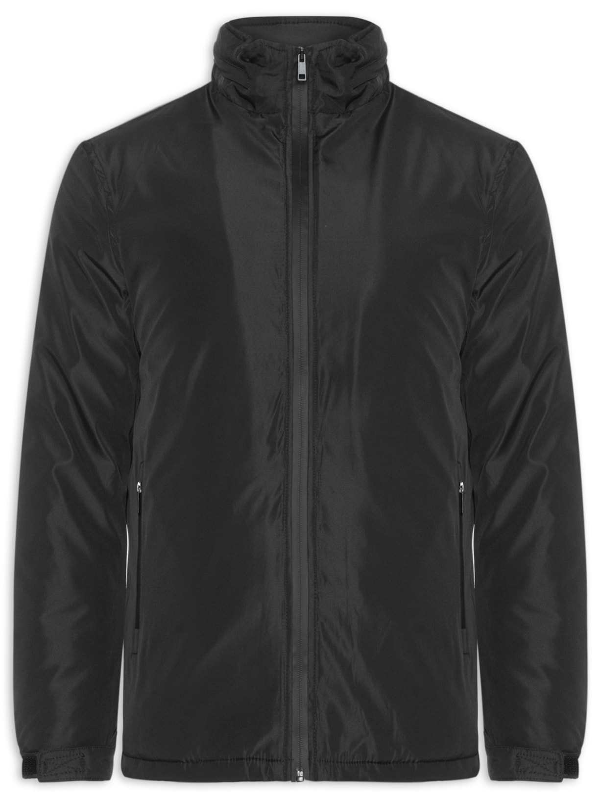 Jaqueta Masculina Parka Com Capuz - Preto