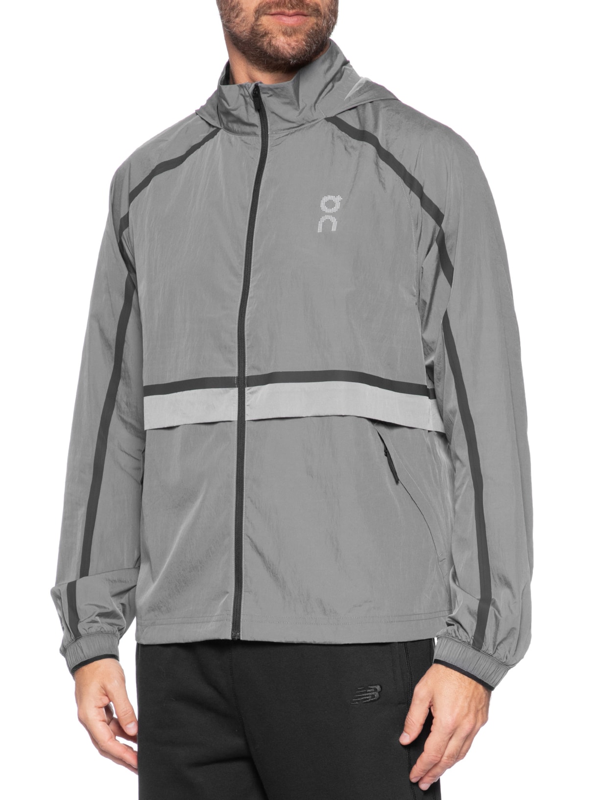 Jaqueta Masculina Performance Volt Jacket 1 Cinza On Running
