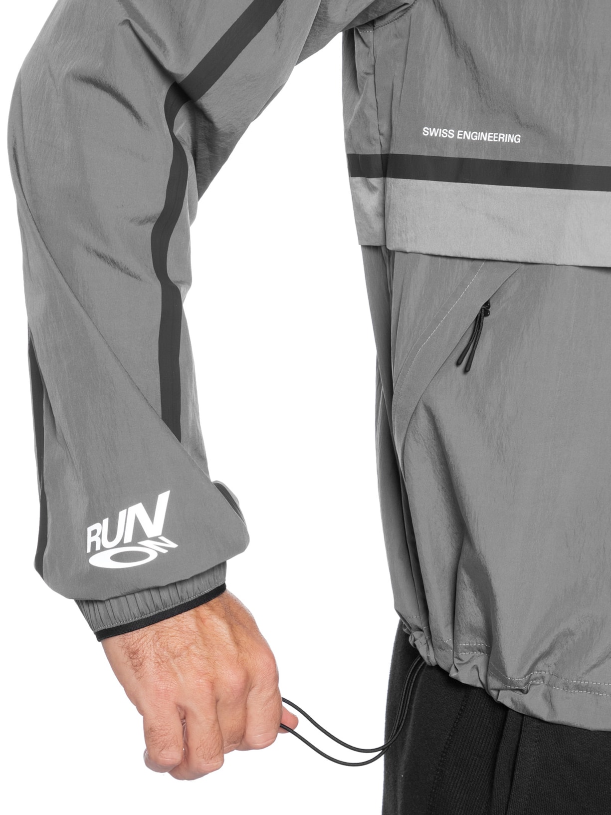 Jaqueta Masculina Performance Volt Jacket 1 Cinza On Running
