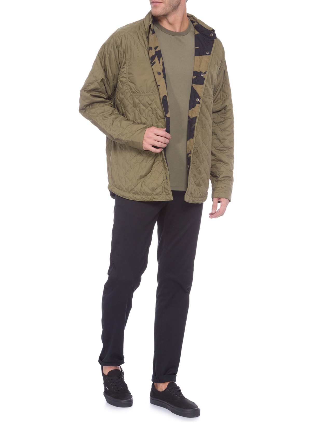 Jaqueta Masculina Point Flannel Verde The North Face