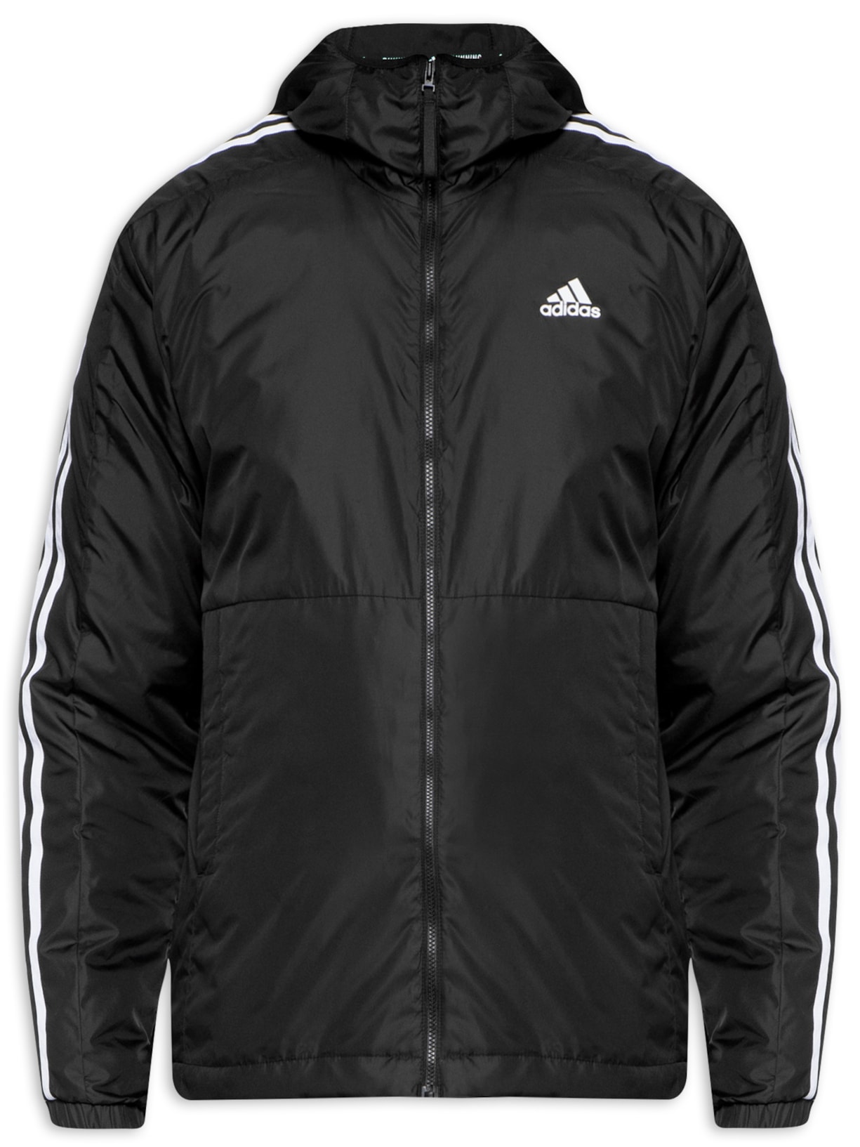 Jaqueta Masculina Puffer Stripes Adidas Preto
