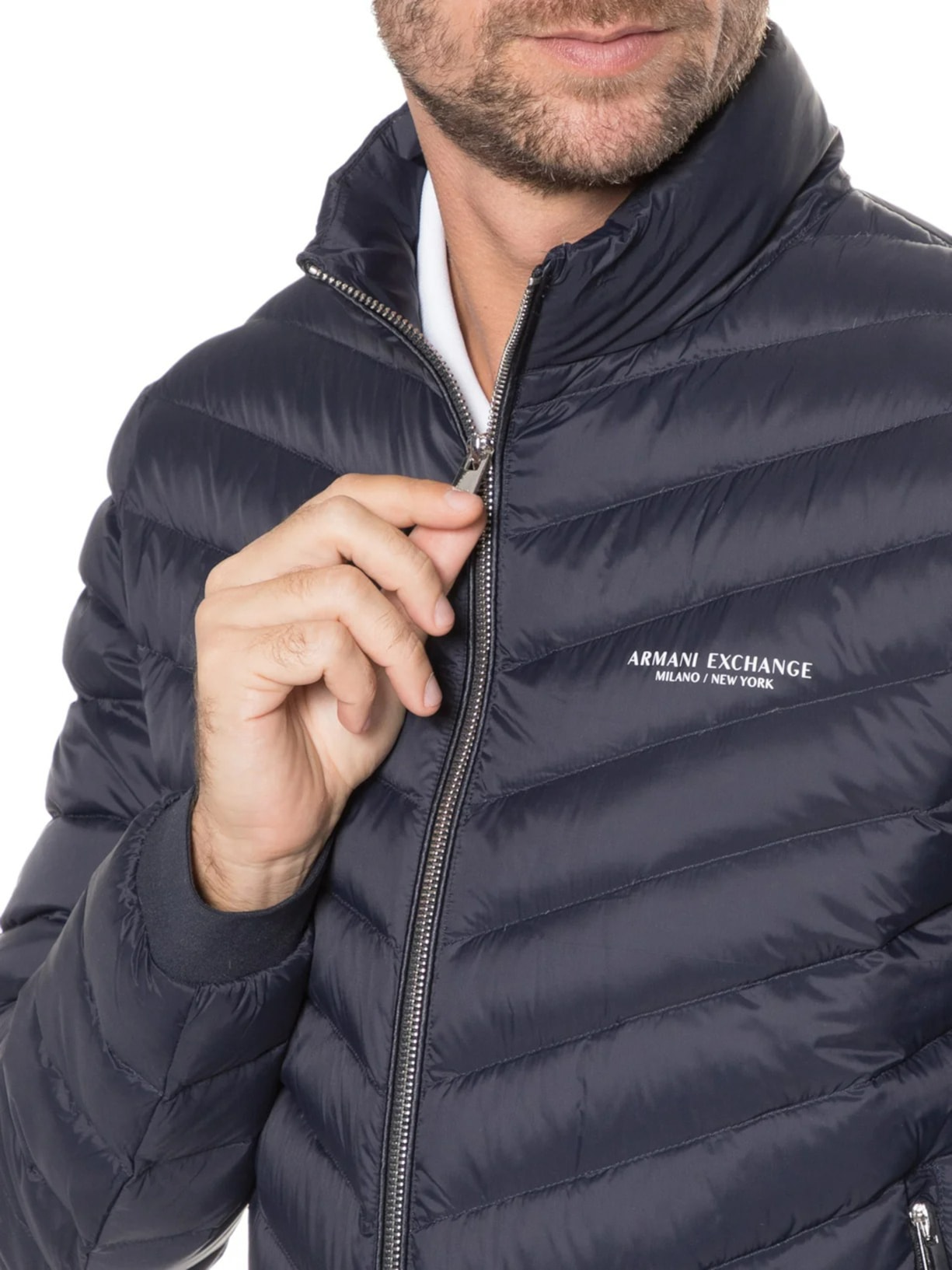 Jaqueta Masculina Puffer Azul Armani Exchange