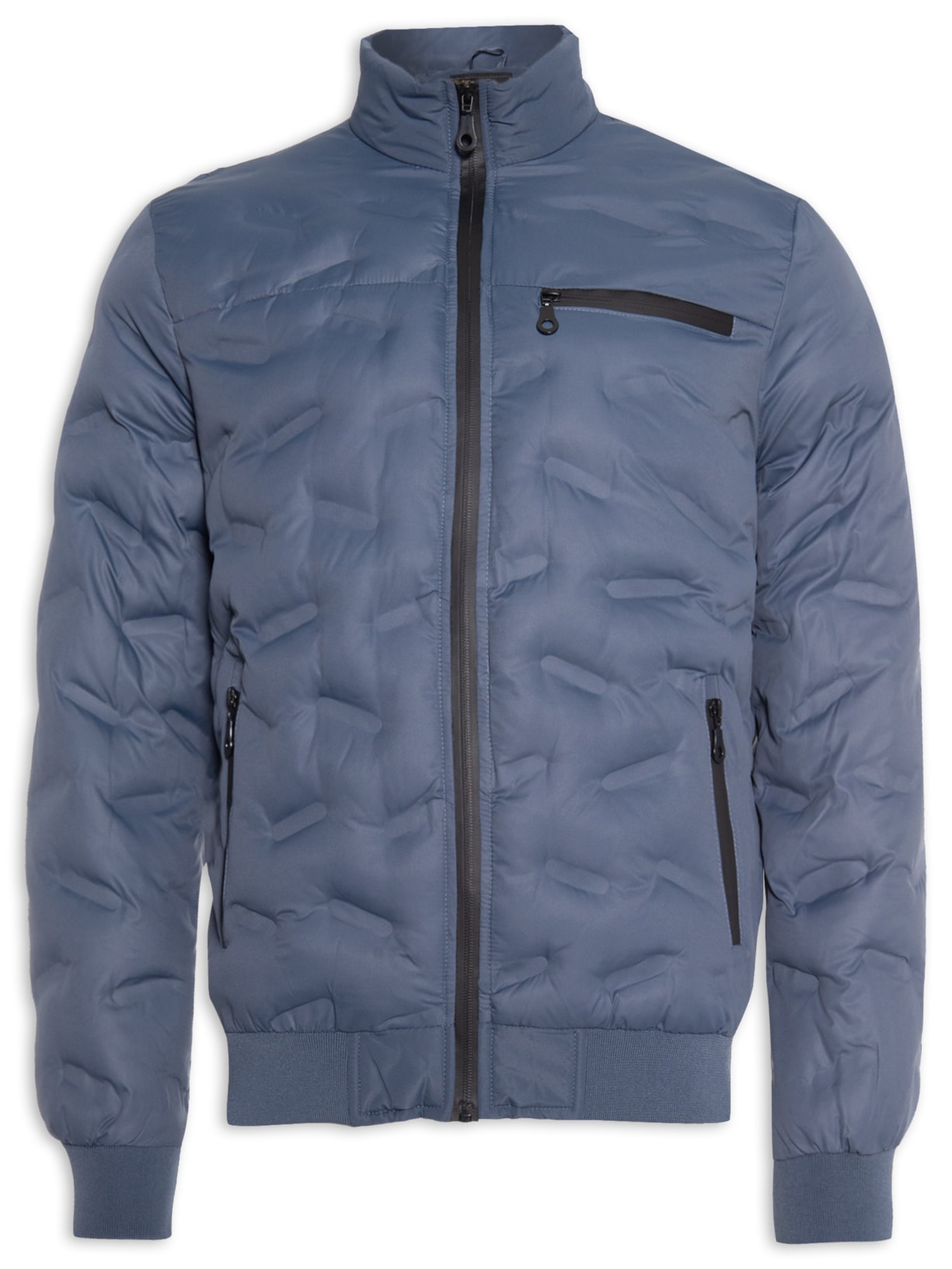 Jaqueta Masculina Puffer Azul '2 Essential