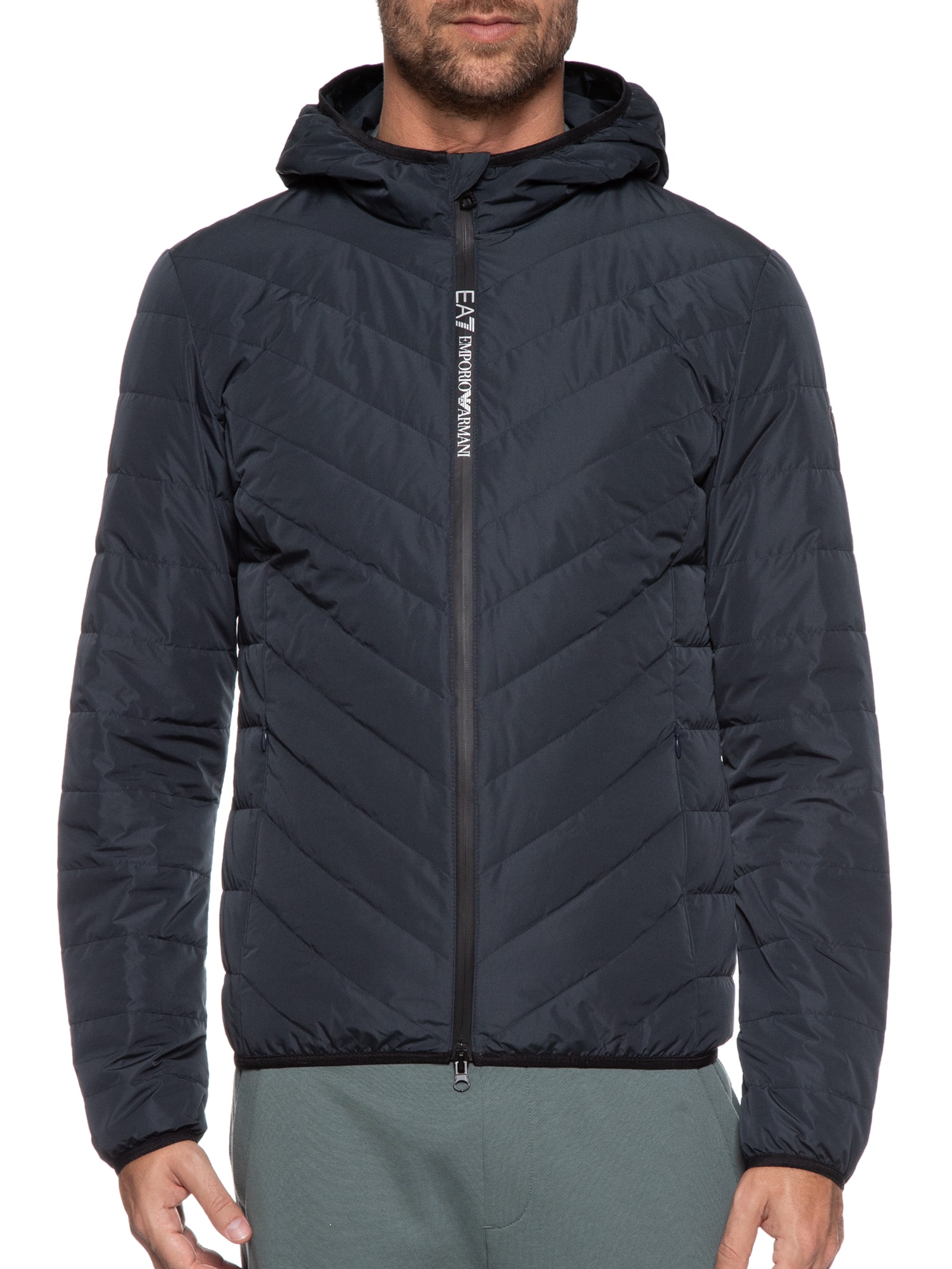 Ea7 Emporio Armani - Jaqueta Masculina Puffer - Azul
