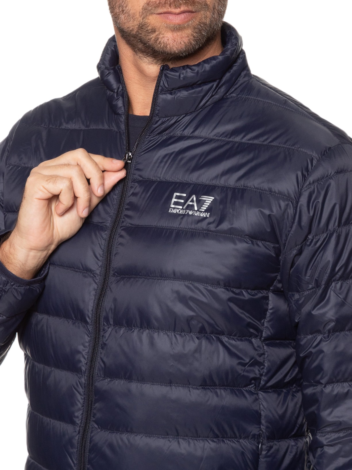 Jaqueta Masculina Puffer Azul Ea7 Emporio Armani