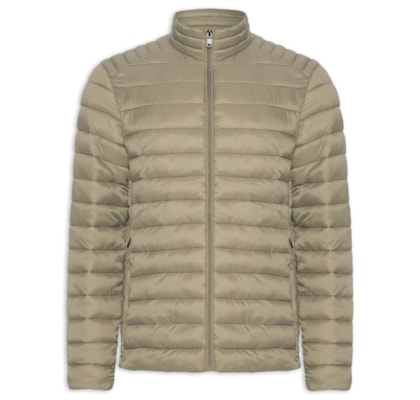 Jaqueta Masculina Puffer Básica - Bege