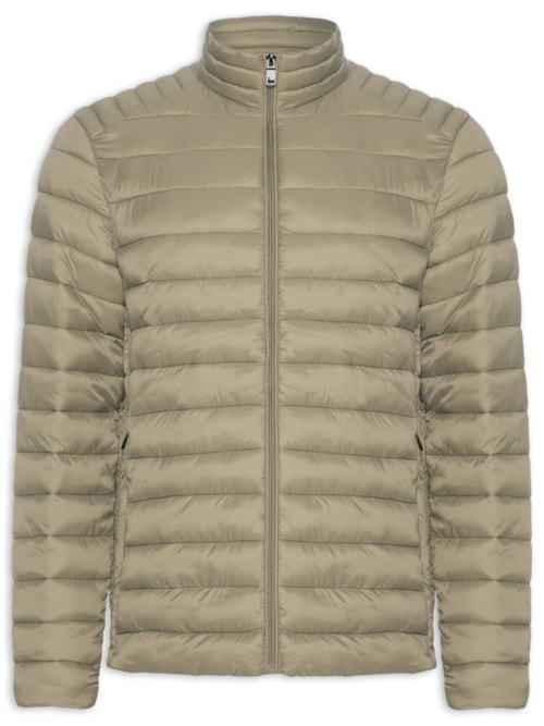 Jaqueta Masculina Puffer Básica - Bege