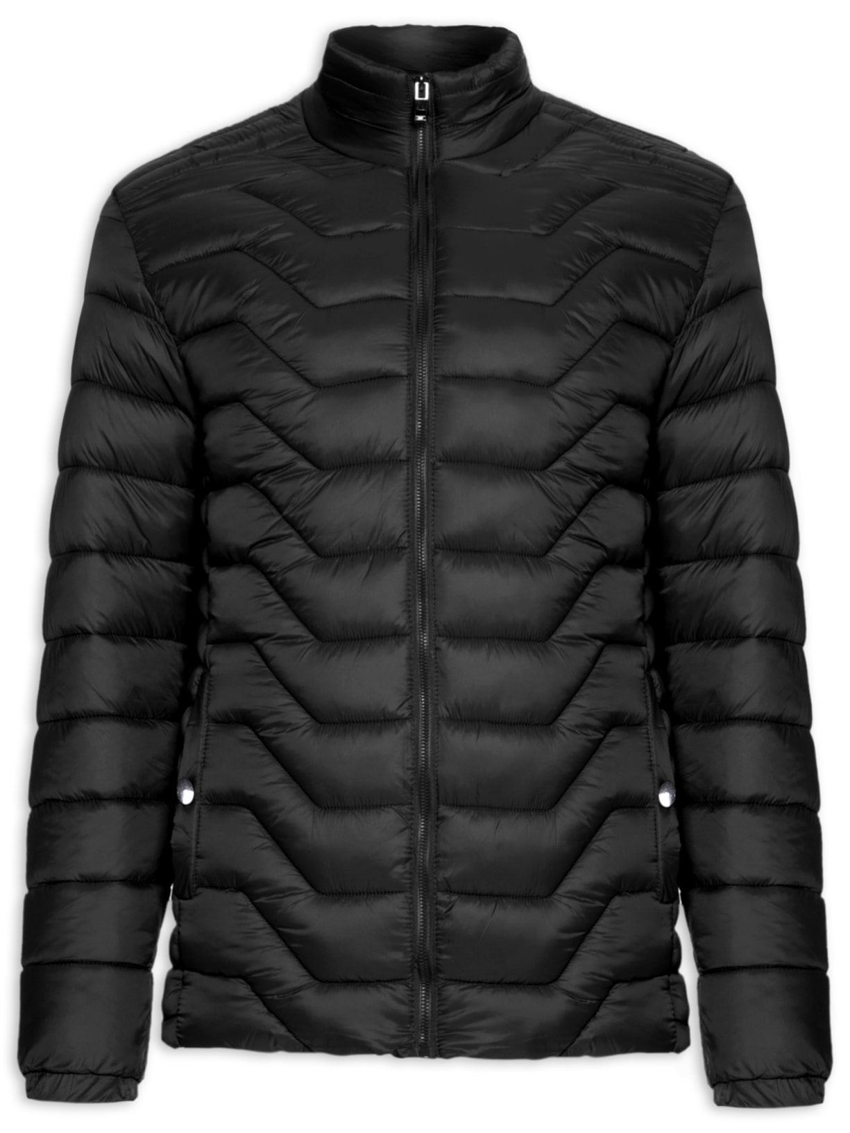 Jaqueta Masculina Puffer Básica - Preto