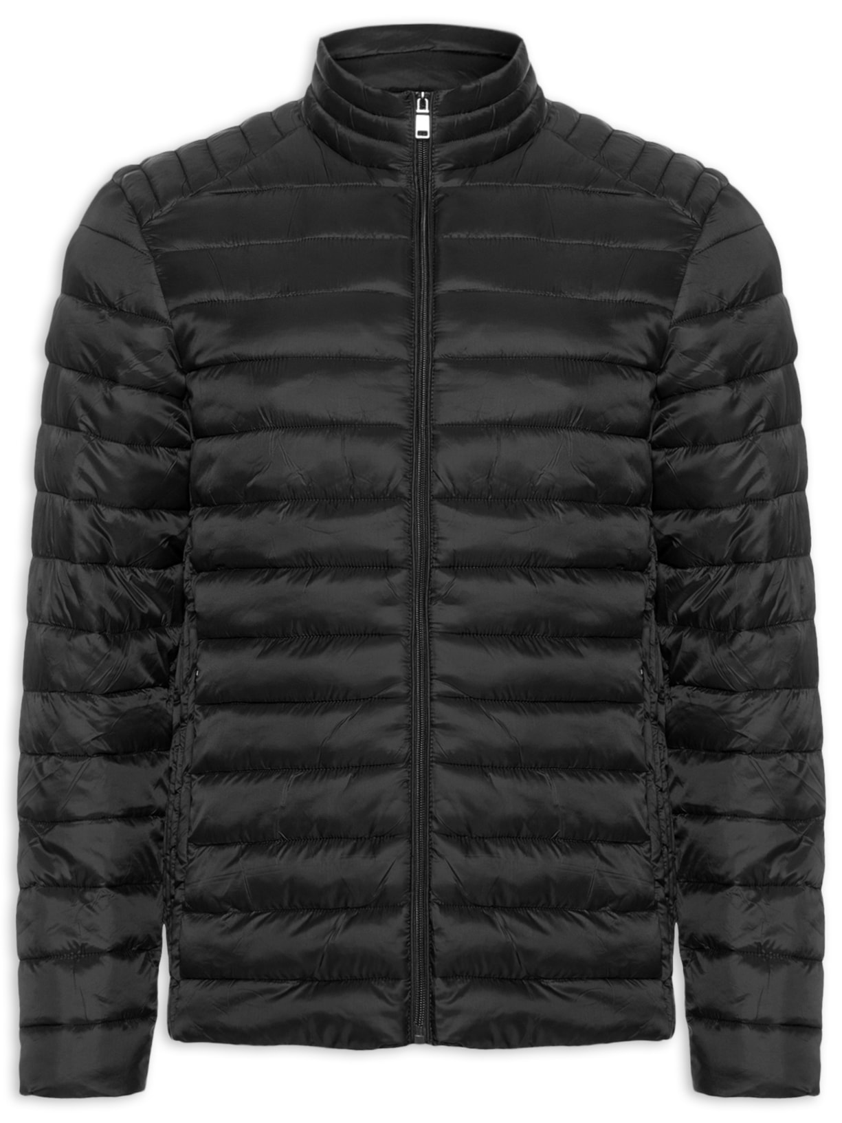 Jaqueta Masculina Puffer Básica Preto Basiq Men