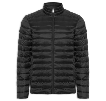 Jaqueta Masculina Puffer Básica - Preto