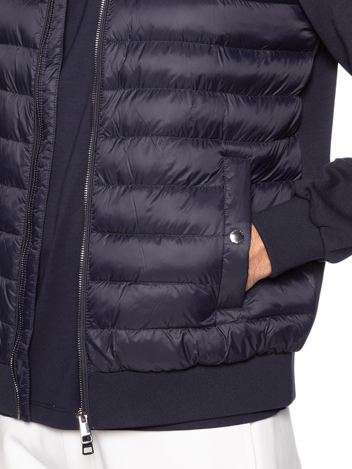 Jaqueta Masculina Puffer Básica Stand Collar Azul Tommy Hilfiger