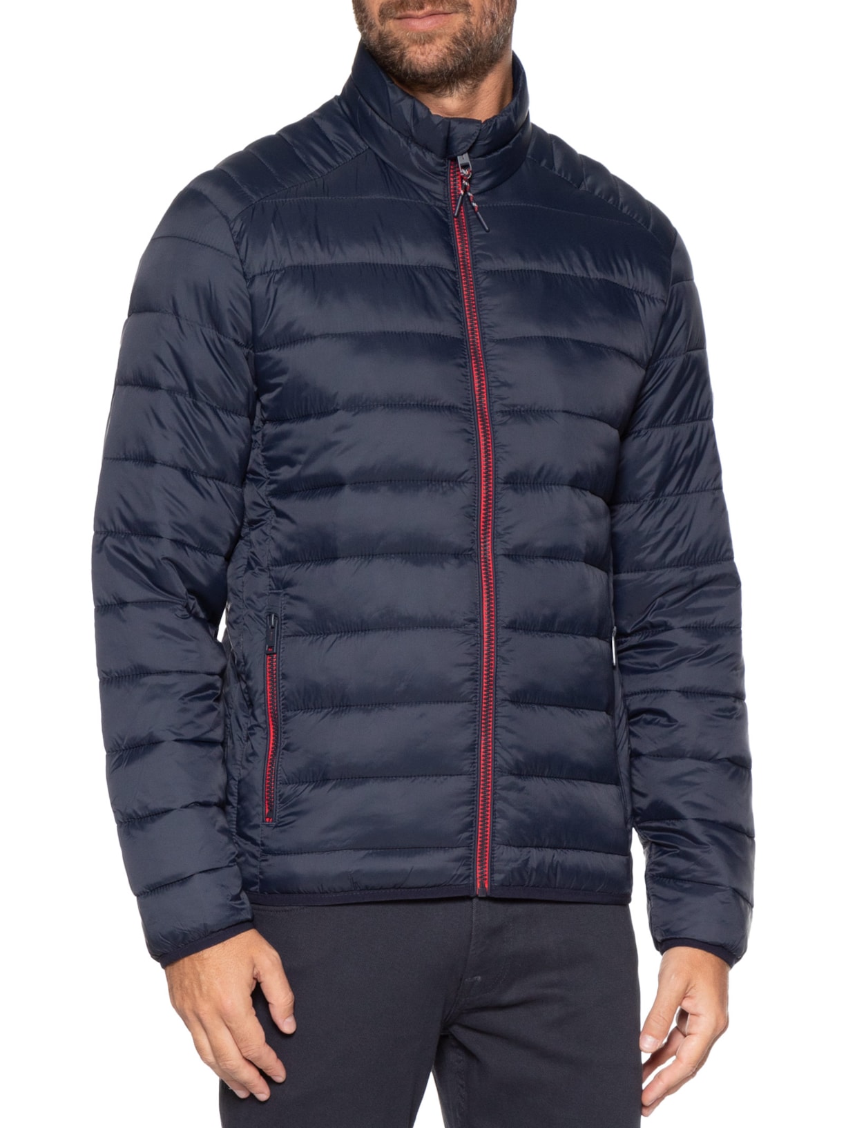 Jaqueta Masculina Puffer Bradley Light Azul Jack & Jones
