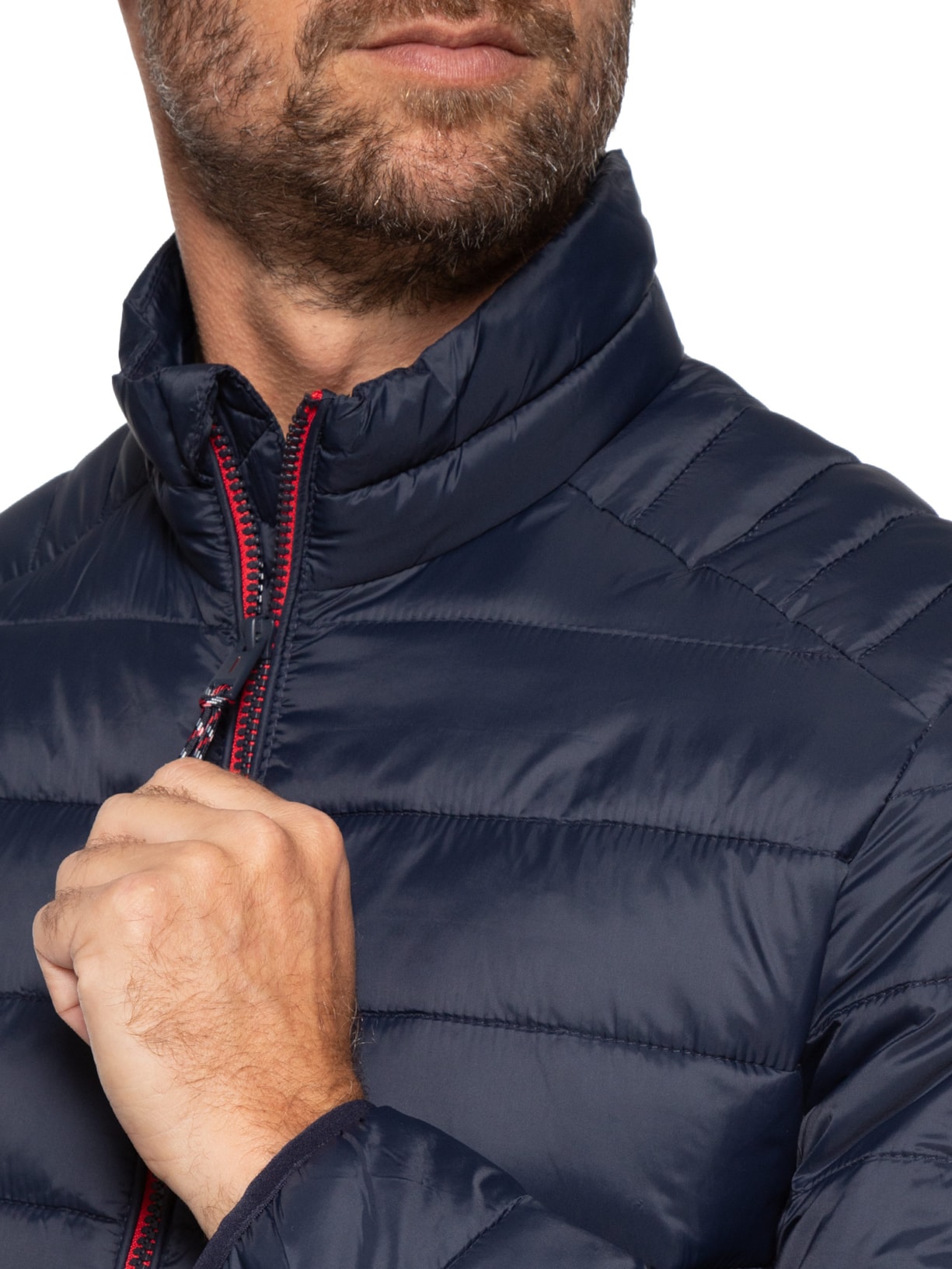 Jaqueta Masculina Puffer Bradley Light Azul Jack & Jones