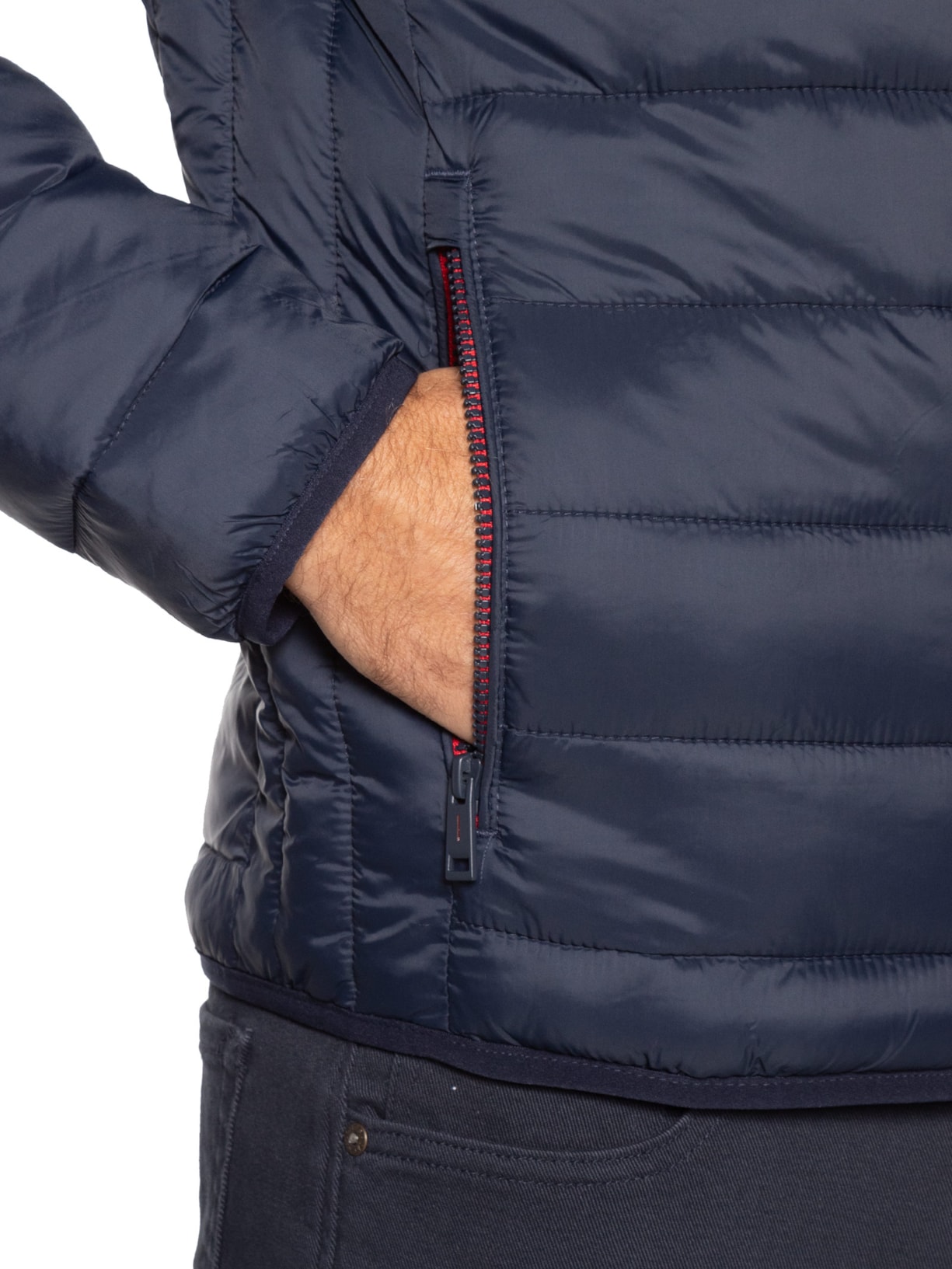 Jaqueta Masculina Puffer Bradley Light Azul Jack & Jones