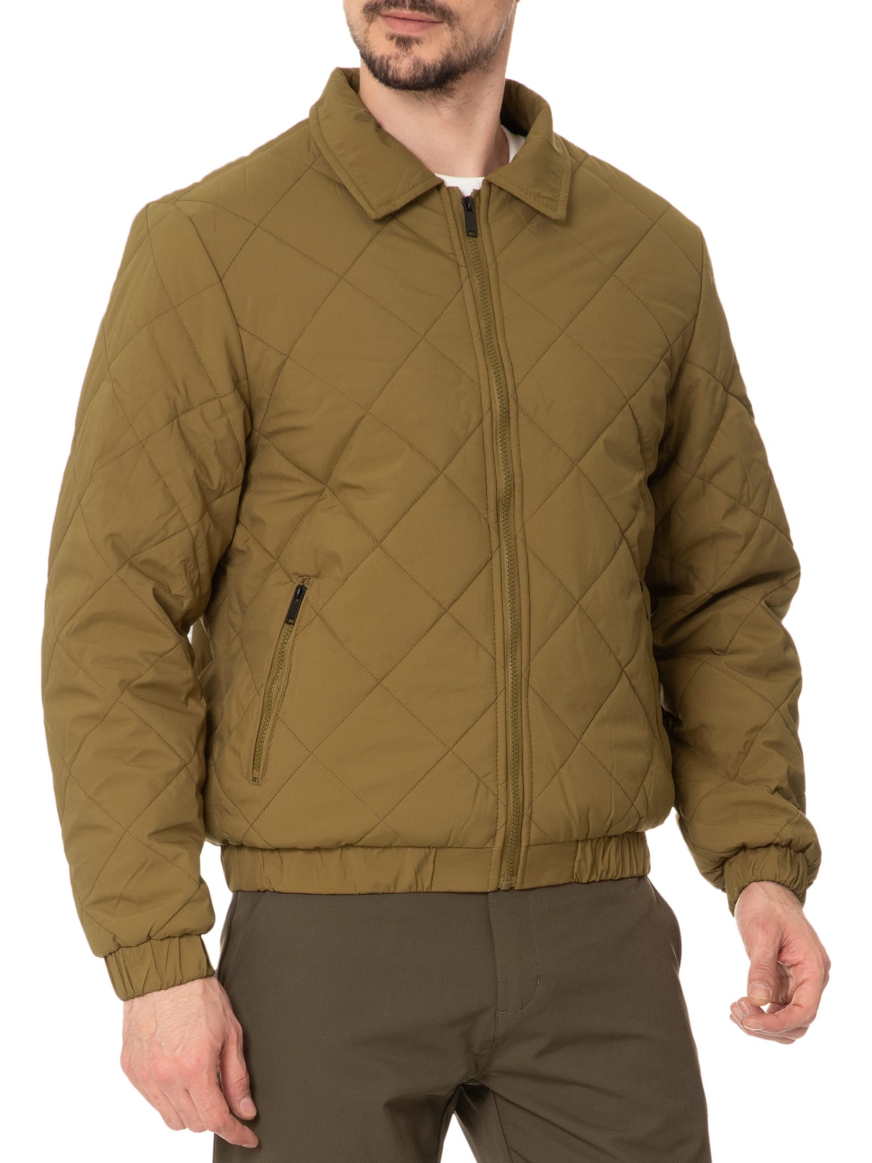 Jaqueta Masculina Puffer Casual Marrom  Basiq Men