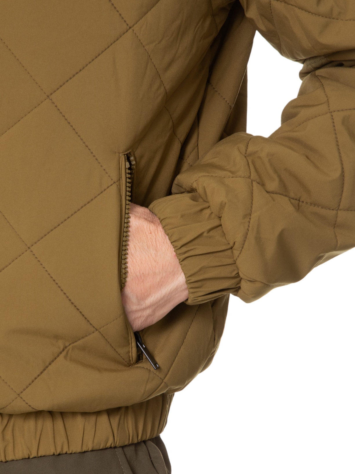 Jaqueta Masculina Puffer Casual Marrom  Basiq Men