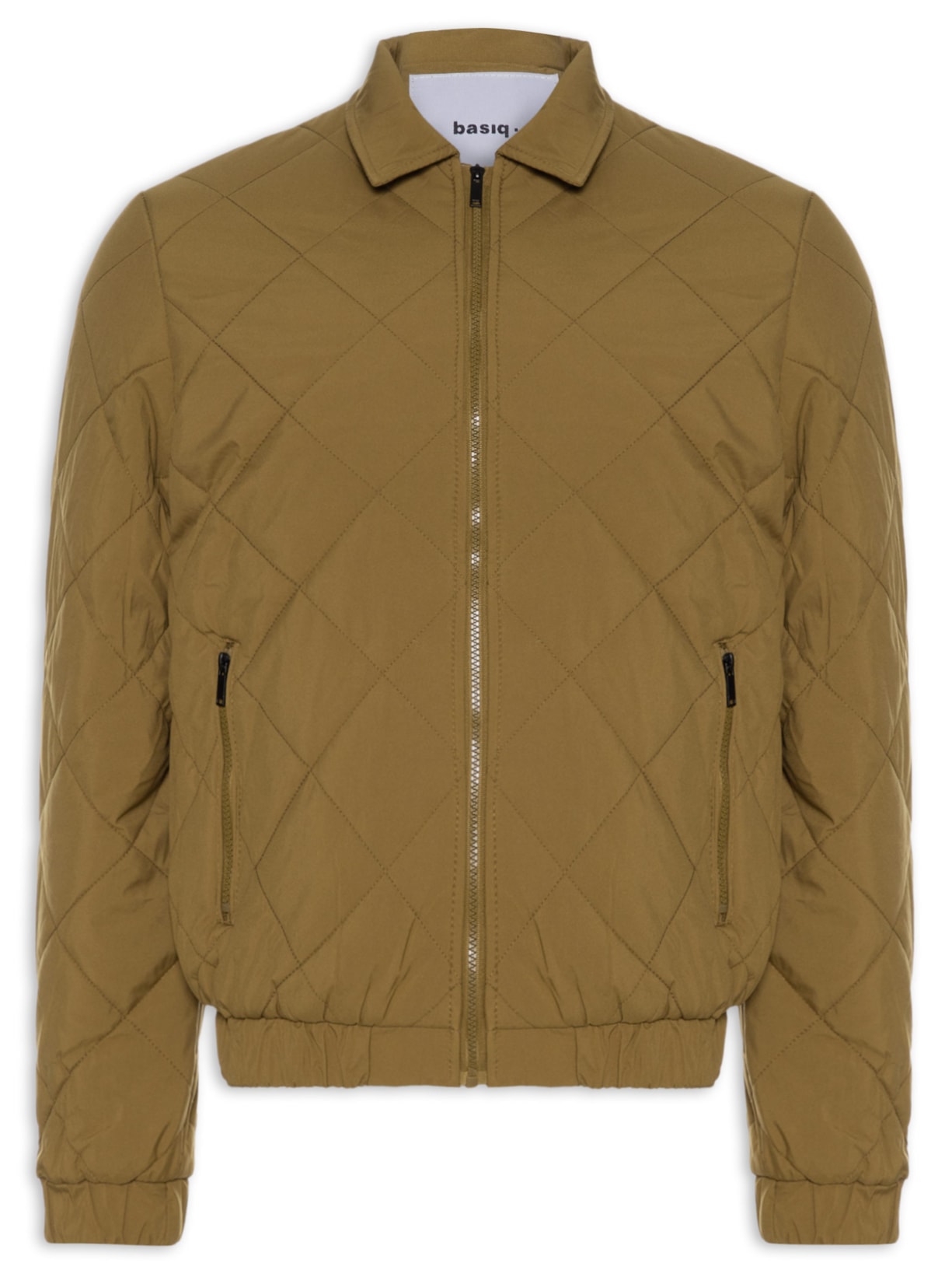 Jaqueta Masculina Puffer Casual Marrom  Basiq Men