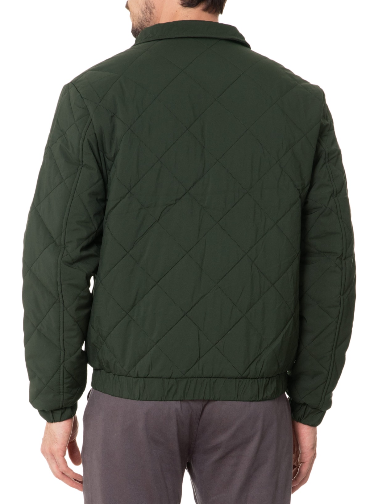 Jaqueta Masculina Puffer Casual Verde Basiq Men