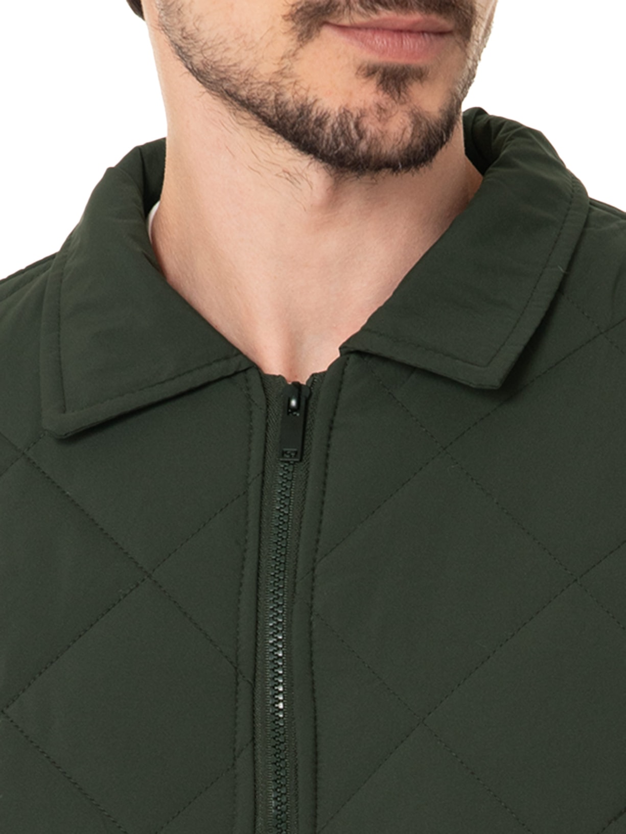 Jaqueta Masculina Puffer Casual Verde Basiq Men