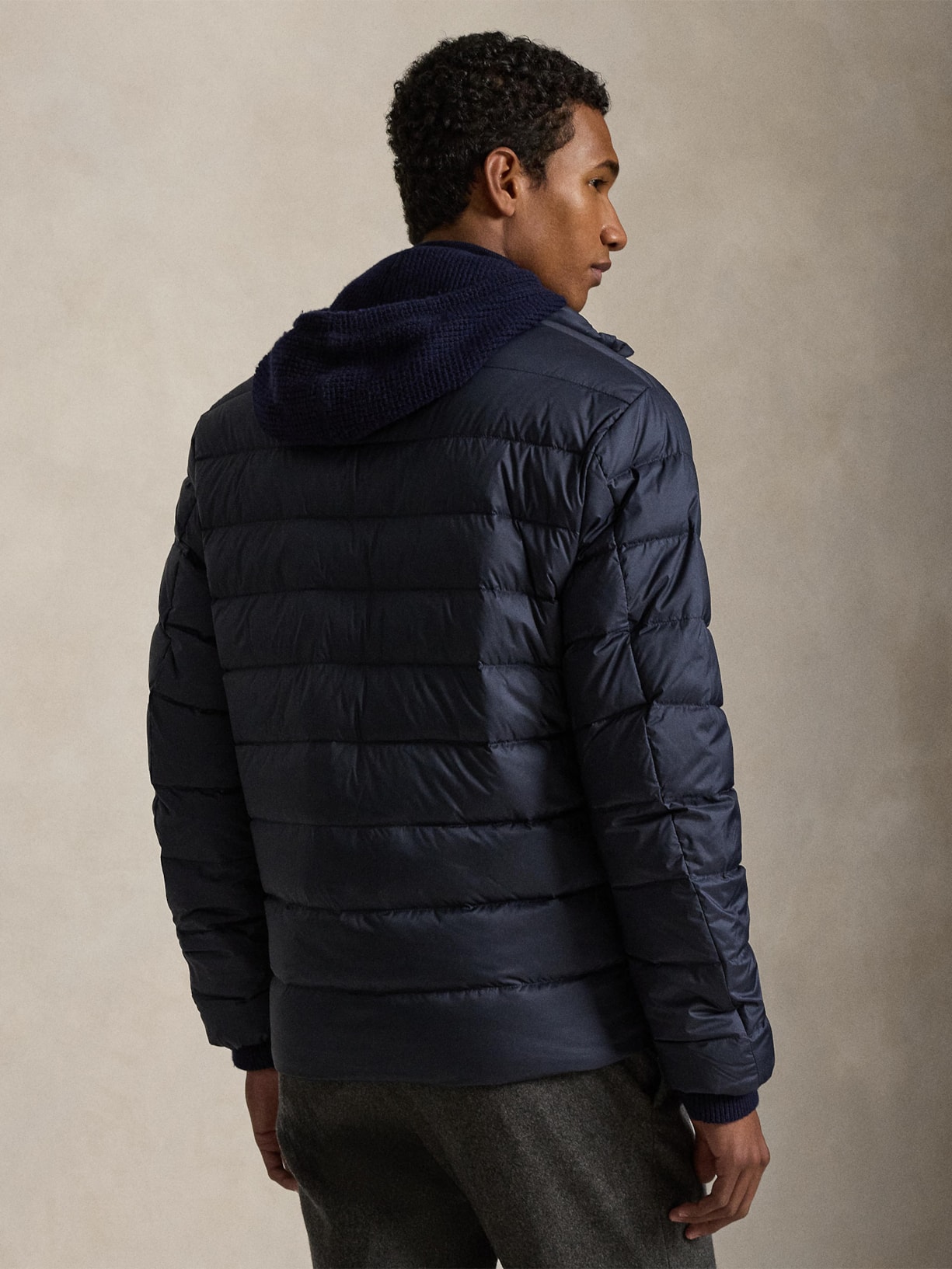 Jaqueta Masculina Puffer Classic Logo Azul Polo Ralph Lauren