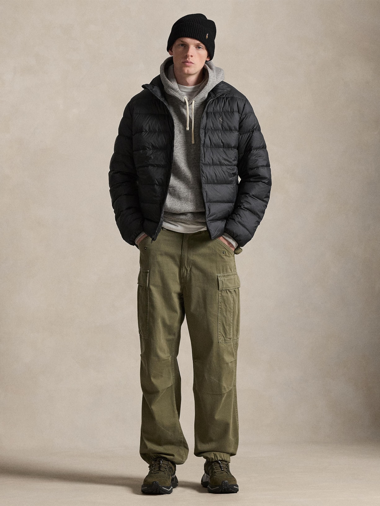 Jaqueta Masculina Puffer Classic Logo Preto Polo Ralph Lauren