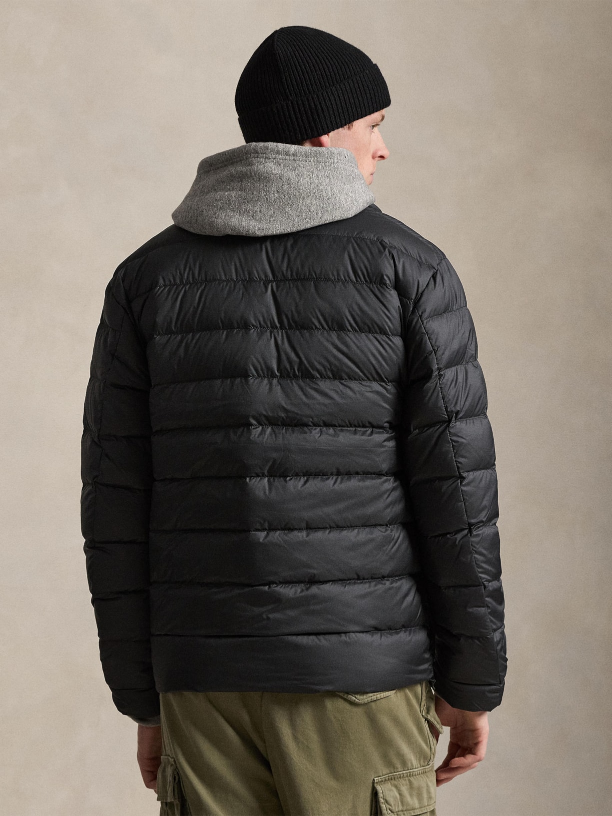 Jaqueta Masculina Puffer Classic Logo Preto Polo Ralph Lauren