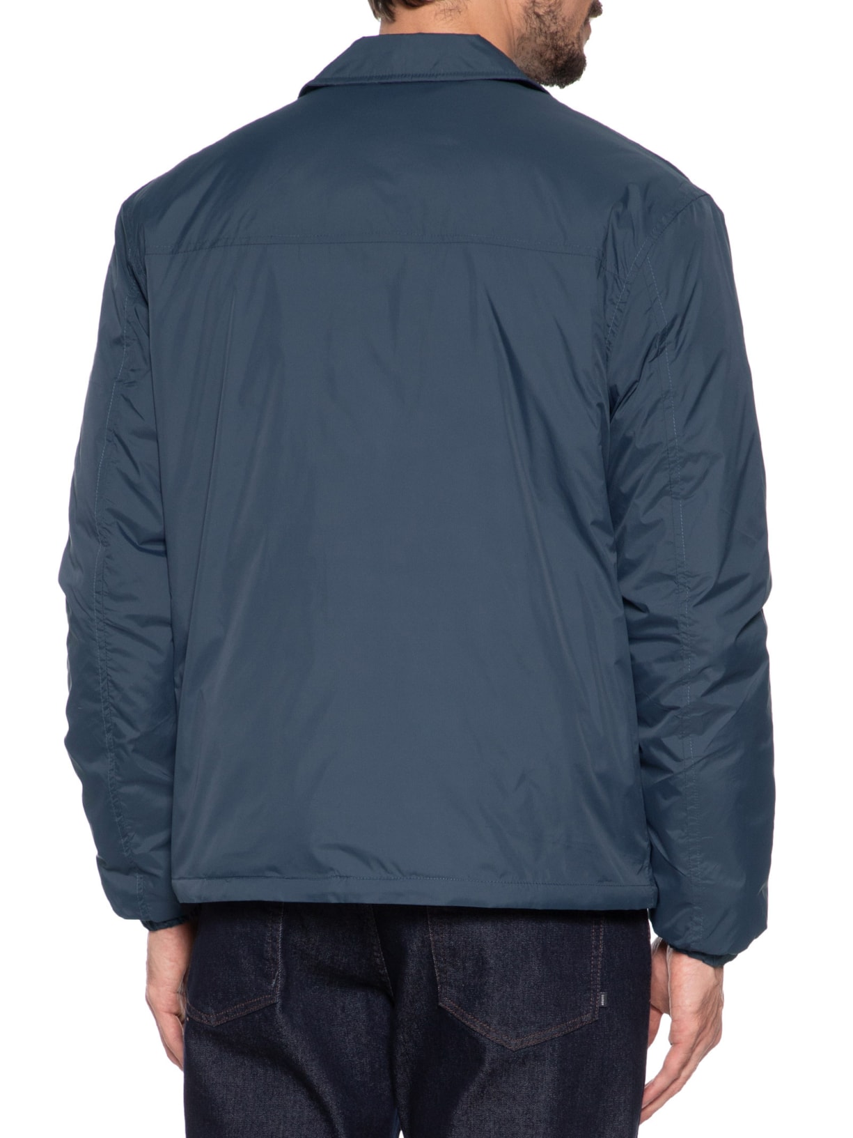 Jaqueta Masculina Puffer Com Bolso Azul '2 Essential