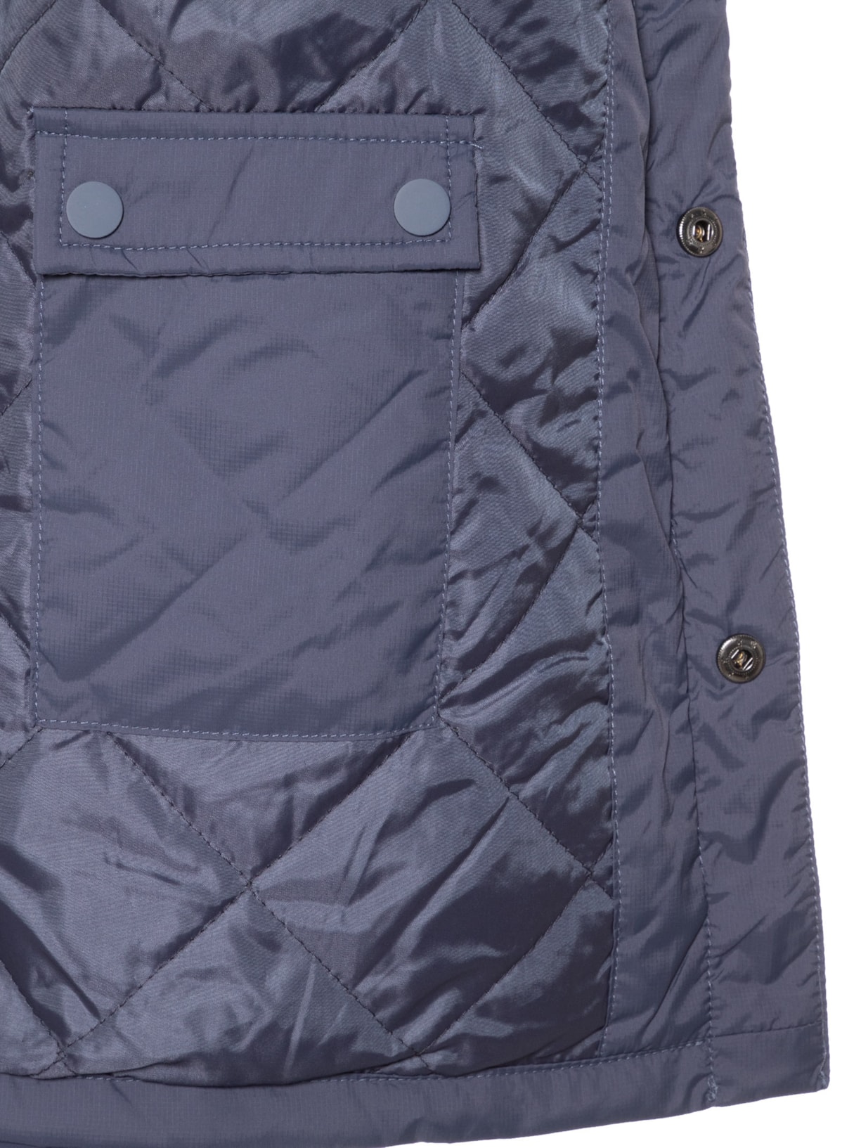 Jaqueta Masculina Puffer Com Bolso Azul '2 Essential