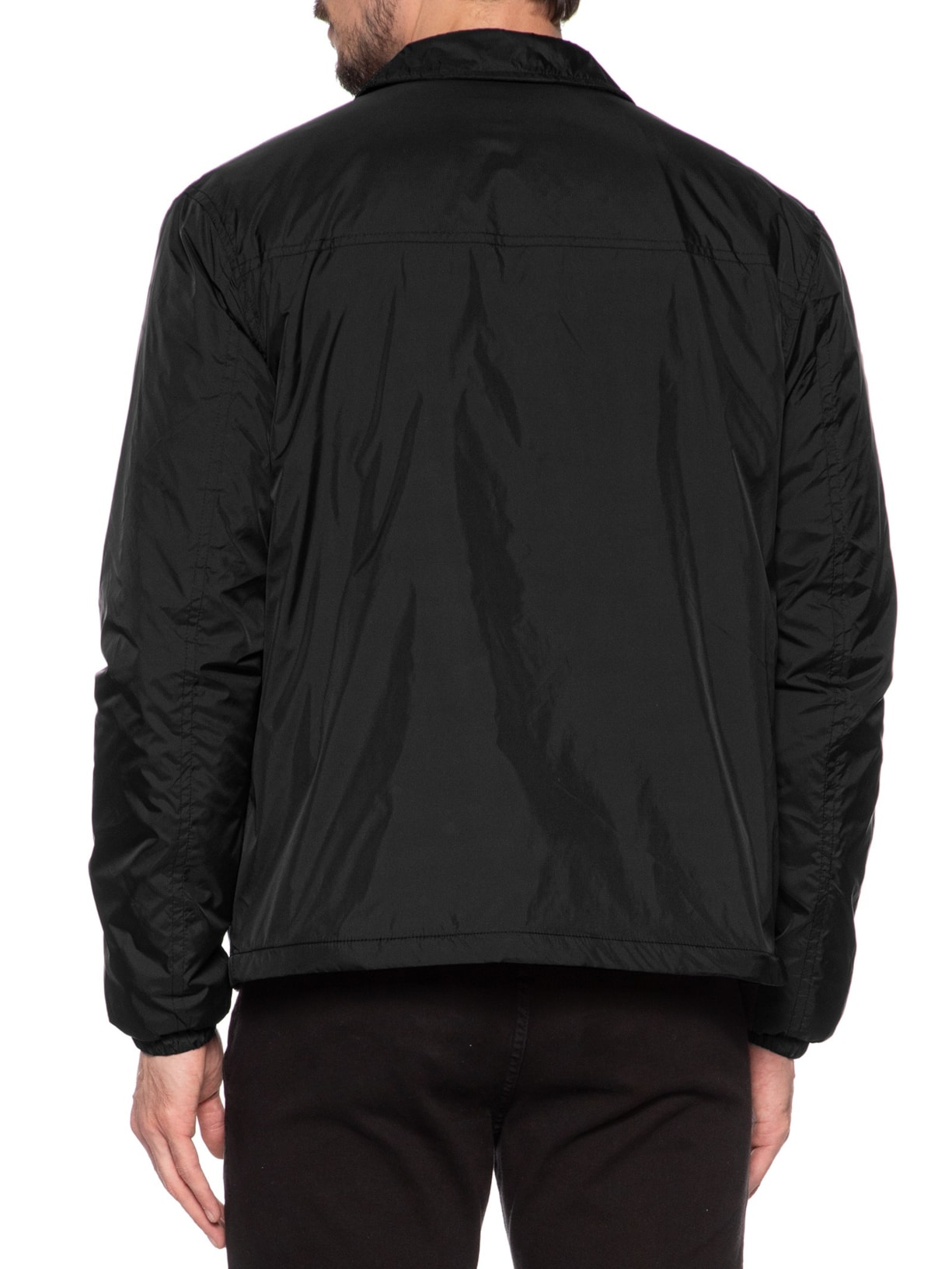 Jaqueta Masculina Puffer Com Bolso Preto '2 Essential