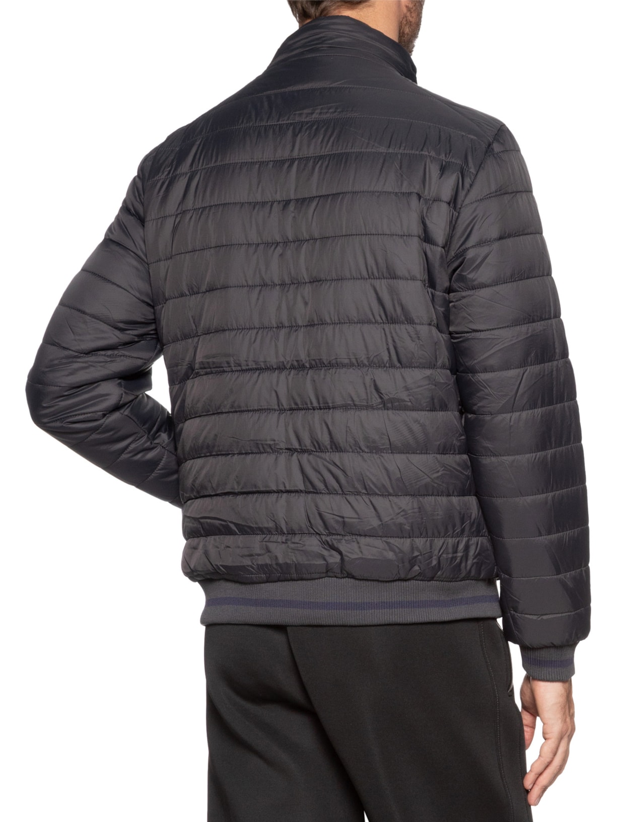 Jaqueta Masculina Puffer Com Capuz Removível Cinza '2 Essential