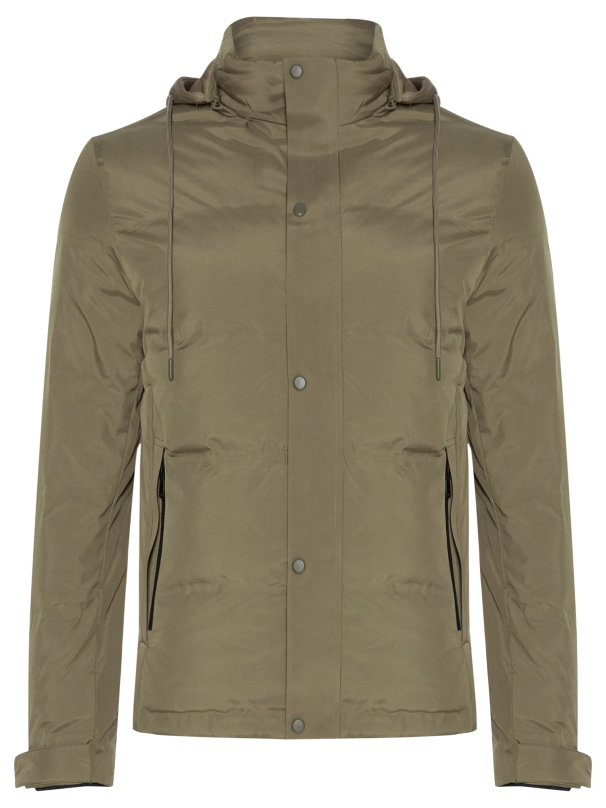 Jaqueta Masculina Puffer Com Capuz Removível - Marrom