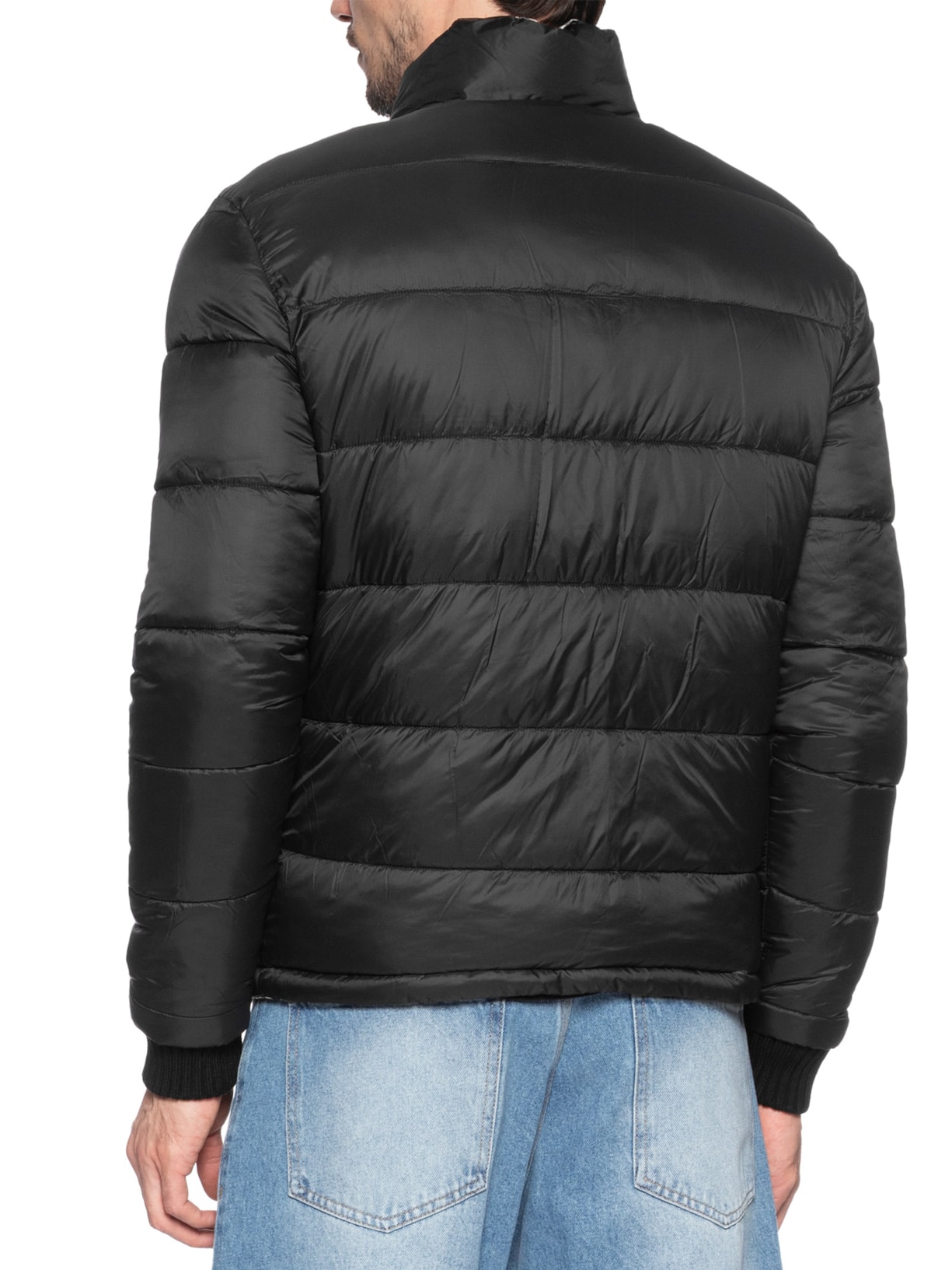 Jaqueta Masculina Puffer Double Face Interno Xadrez Preto Osklen