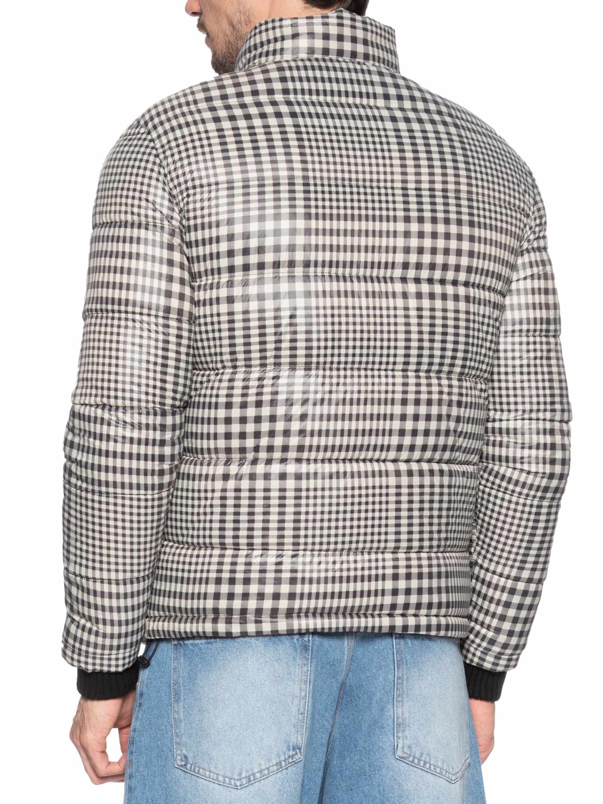 Jaqueta Masculina Puffer Double Face Interno Xadrez Preto Osklen