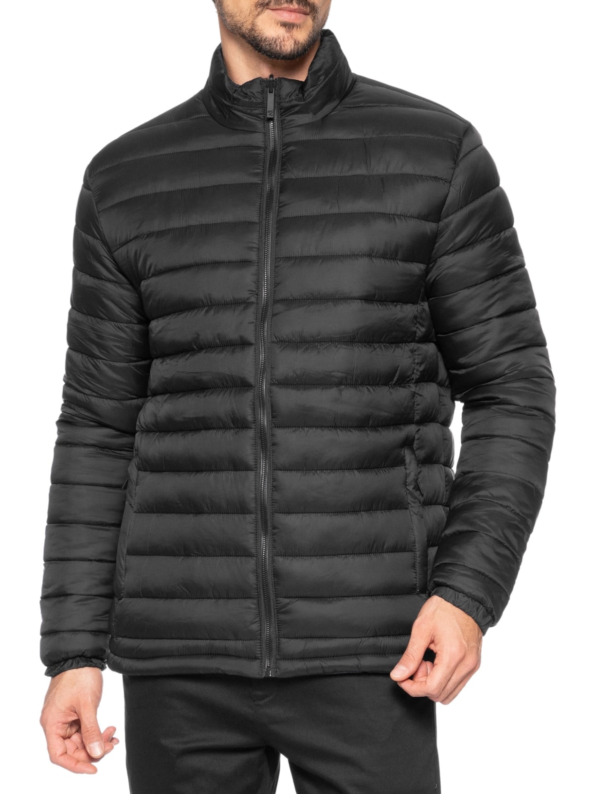 Jaqueta Masculina Puffer Dupla Face Azul '2 Essential