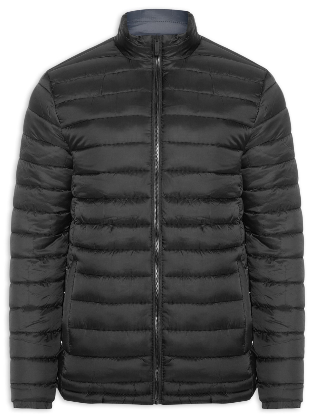 Jaqueta Masculina Puffer Dupla Face Cinza '2 Essential