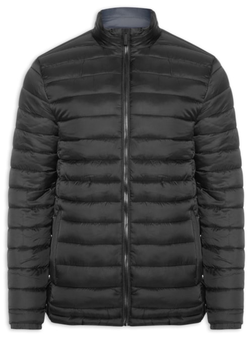 Jaqueta Masculina Puffer Dupla Face - Cinza