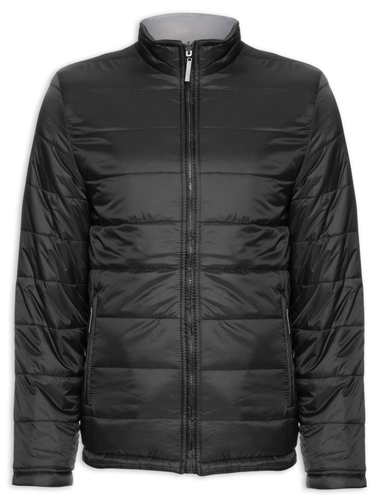 Jaqueta Masculina Puffer Dupla Face - Preto