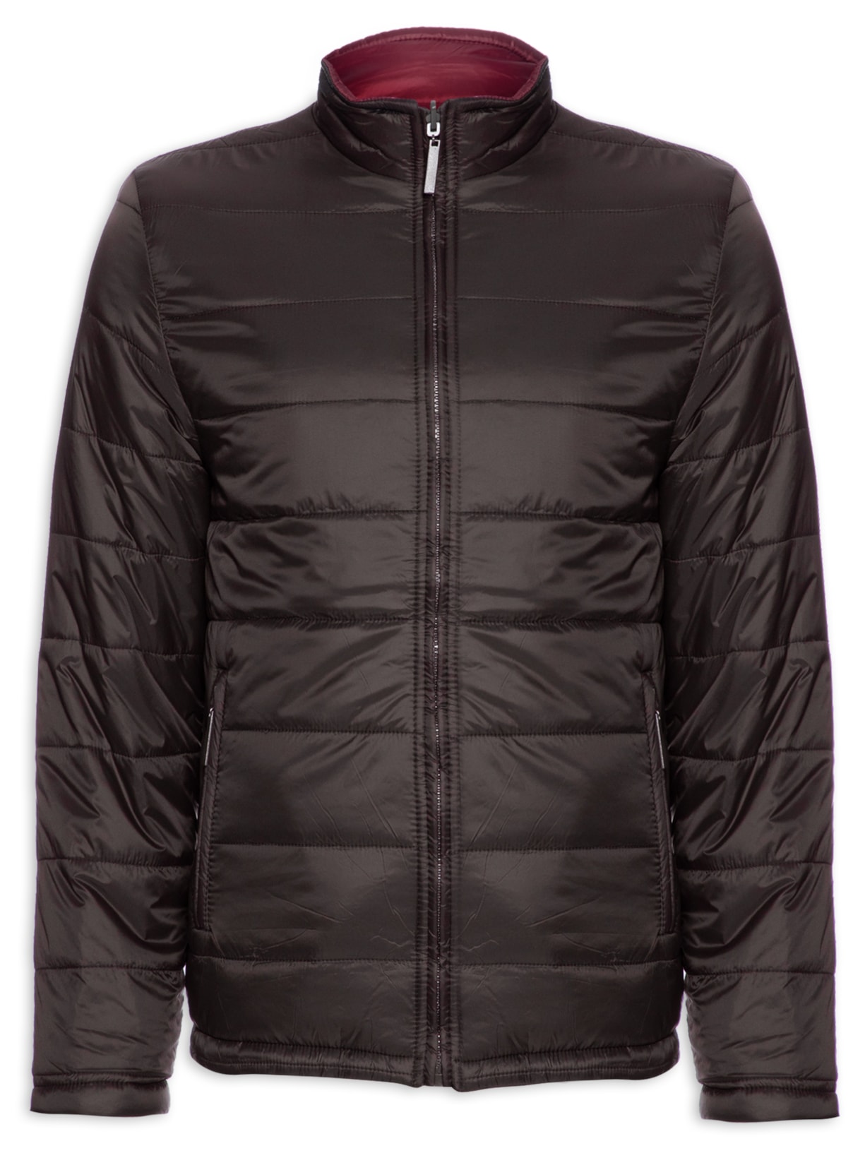 Jaqueta Masculina Puffer Dupla Face - Vinho