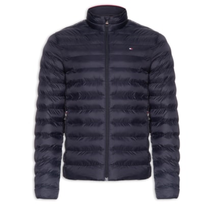 Jaqueta Masculina Puffer Essential Logo No Peito - Azul