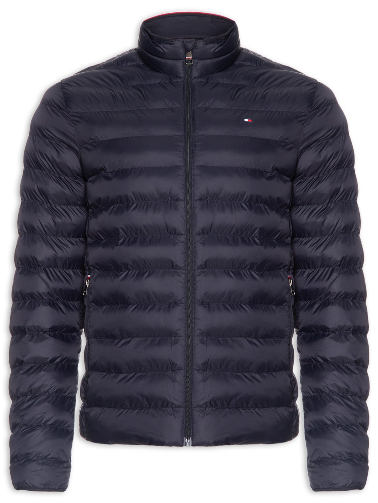 Jaqueta Masculina Puffer Essential Logo No Peito - Azul