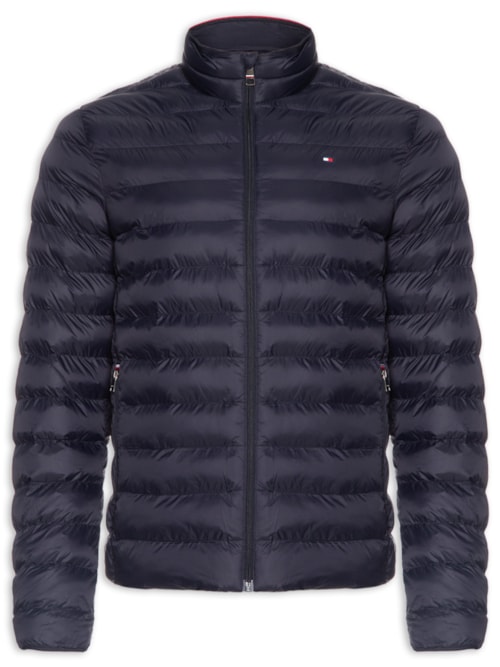 Jaqueta Masculina Puffer Essential Logo No Peito - Azul