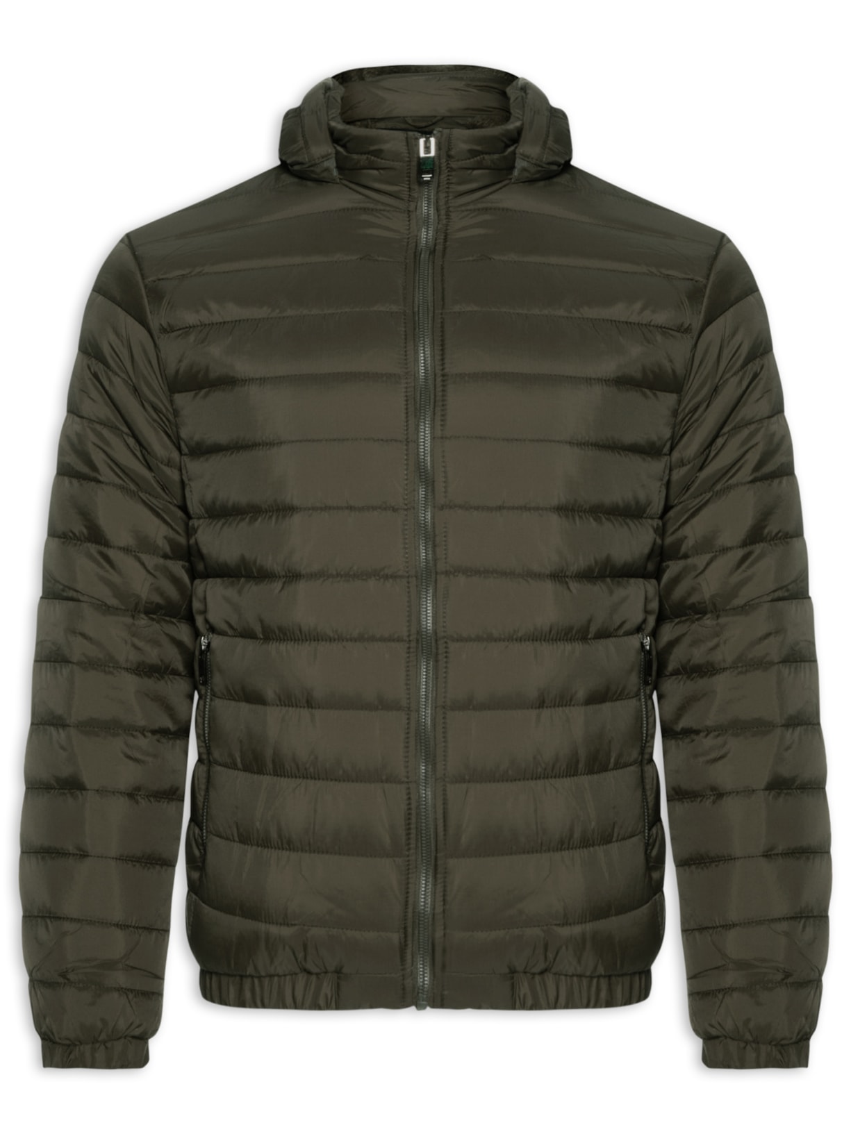 Jaqueta Masculina Puffer Forro Pelúciado - Verde