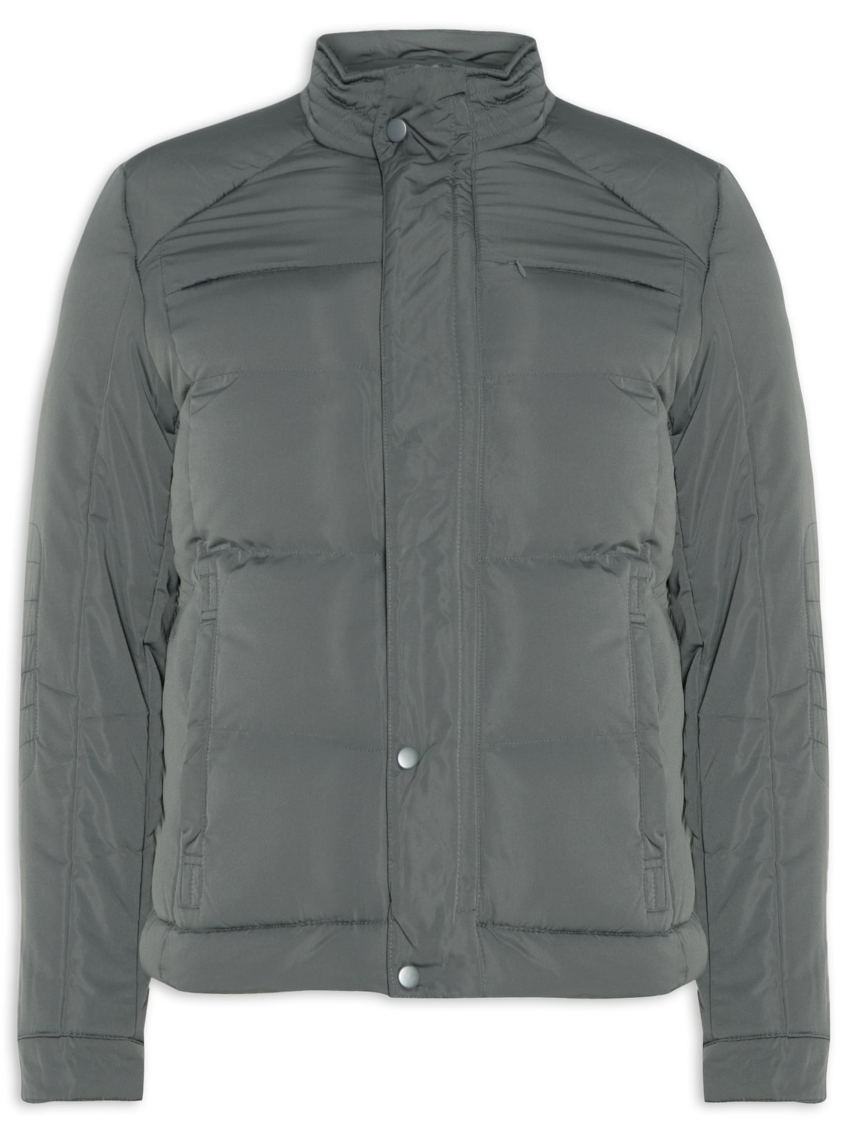 Jaqueta Masculina Puffer Gomos - Cinza